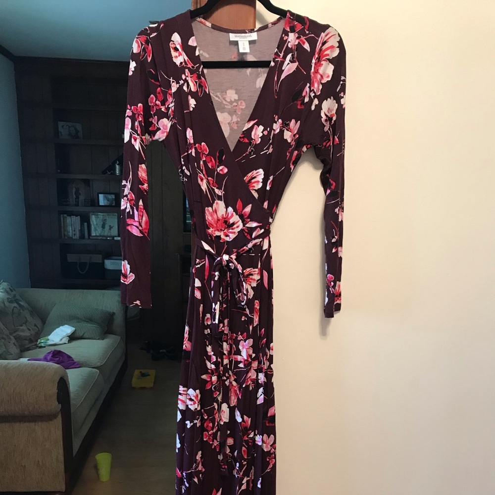 Motherhood Maternity Maxi Wrap dress